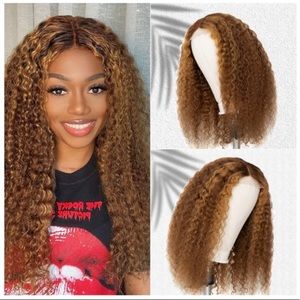 Mixed brown curly wig from Luvme hair